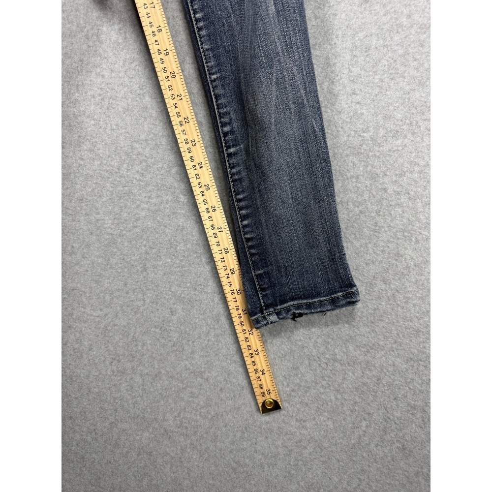 Buckle Black Fit No. 53 Skinny Jeans Womens 28x32 Distressed Blue Denim BBW5501 - Picture 8 of 11